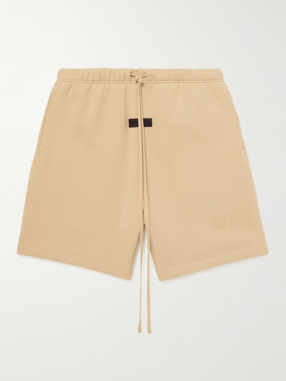 Logo-Appliquéd Wide-Leg Cotton-Blend Jersey Drawstring Shorts