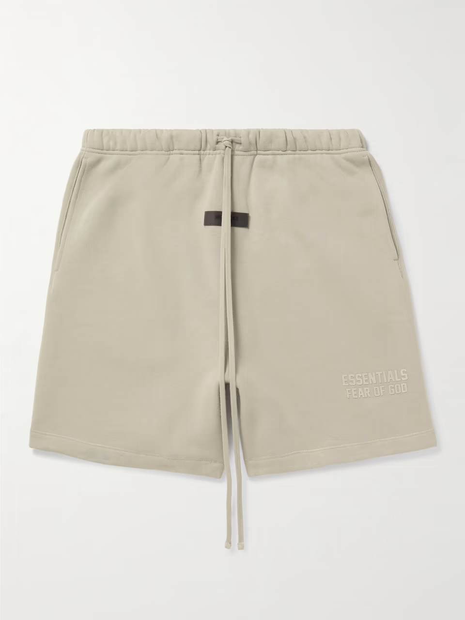 Logo-Appliquéd Wide-Leg Cotton-Blend Jersey Drawstring Shorts