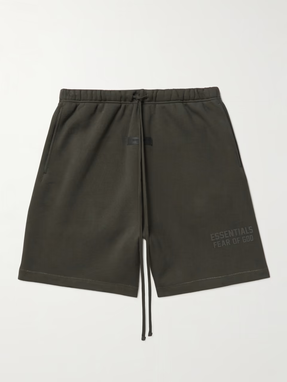 Logo-Appliquéd Wide-Leg Cotton-Blend Jersey Drawstring Shorts